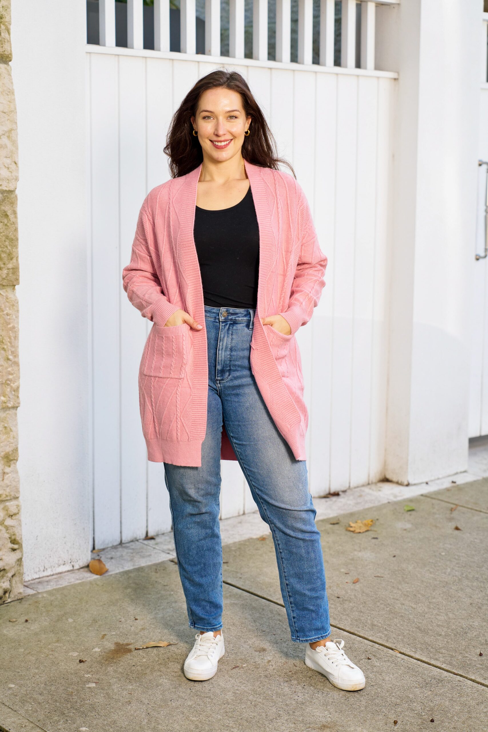 Pink cardigan outlet australia