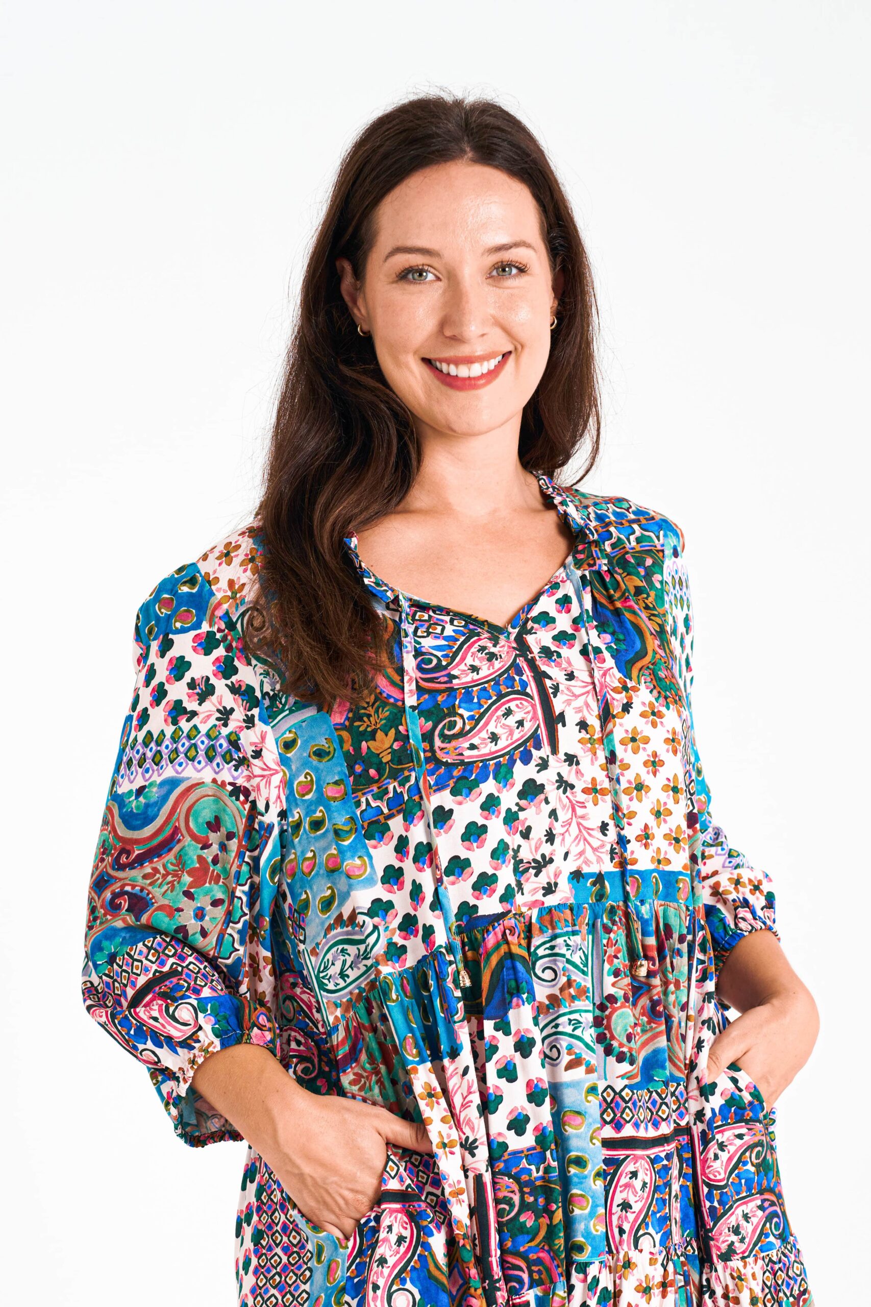 NIEVE DRESS-EXCLUSIVE PRINT-SOLDOUT - BOHO AUSTRALIA